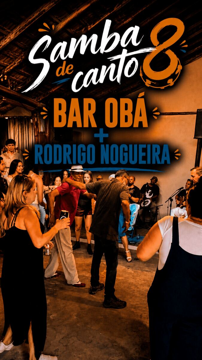Samba de Canto — Bar Obá + Rodrigo Nogueira